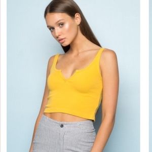 Brandy Melville Yellow tank